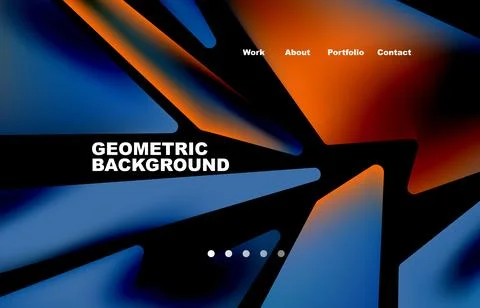 Shards shape composition abstract background. Web page for website or mobile app Stock Illustration