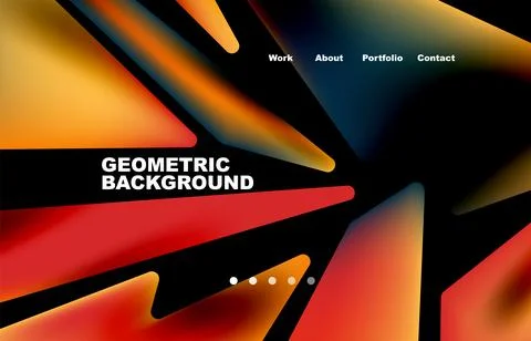 Shards shape composition abstract background. Web page for website or mobile app Stock Illustration