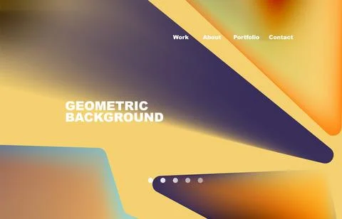 Shards shape composition abstract background. Web page for website or mobile app Illustrazione stock