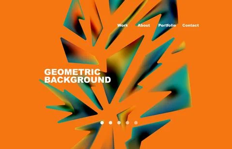 Shards shape composition abstract background. Web page for website or mobile app 스톡 일러스트