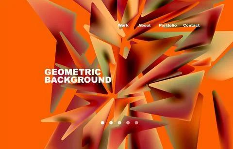 Shards shape composition abstract background. Web page for website or mobile app イラスト素材