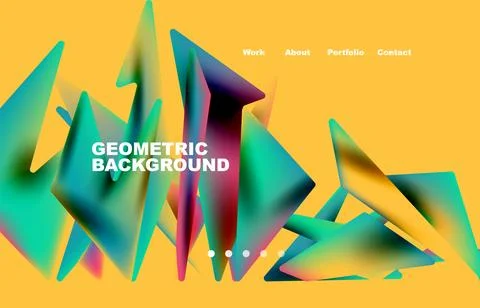 Shards shape composition abstract background. Web page for website or mobile app イラスト素材