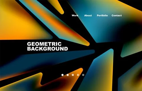 Shards shape composition abstract background. Web page for website or mobile app イラスト素材