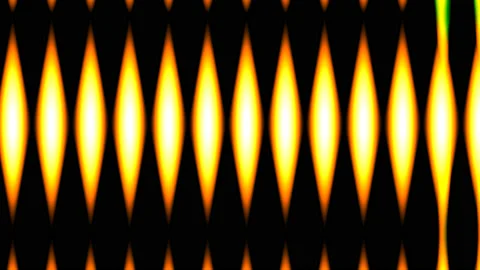 Shards of Triangle Burning Flame Pattern Stock Footage 143890666