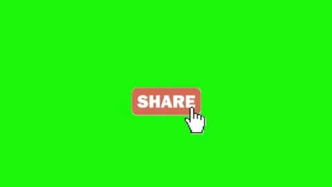 Share animation on green screen Stock-Footage 334775437