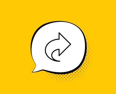 Share arrow line icon. Link Arrowhead. Vector Stock Illustration