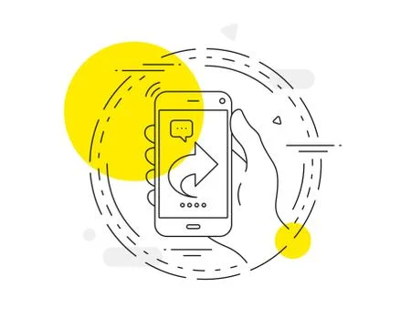 Share arrow line icon. Link Arrowhead. Vector Stock Illustration