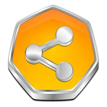 Share Button - 3D illustration Stock Illustration