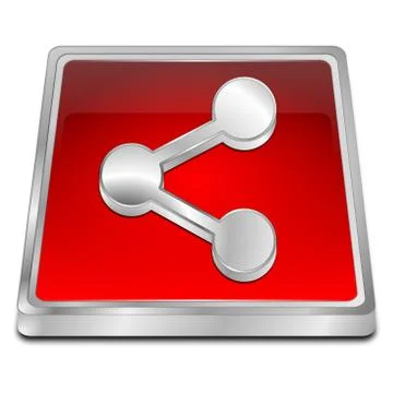 Share Button - 3D illustration Stock-Illustration