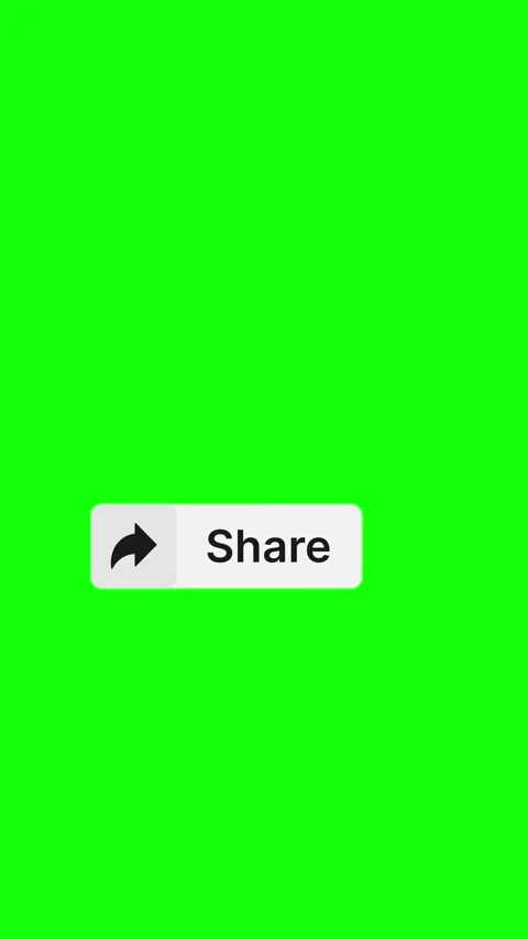 Share Button Animation Pack Vertical Green Screen 4K Stock Footage 339186550