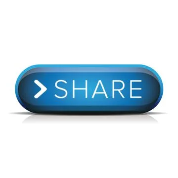 Share button blue vector Stock Illustration