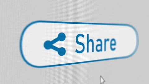 The share button on the computer screen. Stock Footage 172070121
