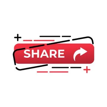 Share button icon vector for social media. Share icon button Vector illustrat 스톡 일러스트