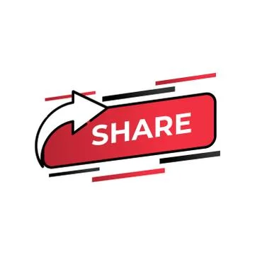 Share button icon vector for social media. Share icon button Vector illustrat Stock-Illustration