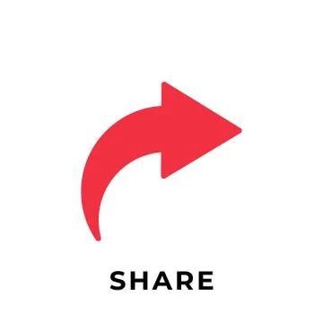 Share button icon vector for social media. Share icon button Vector illustrat Stock Illustration
