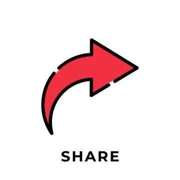 Share button icon vector for social media. Share icon button Vector illustrat Stock-Illustration