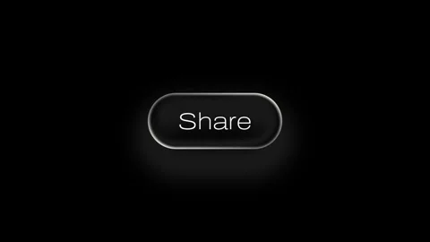 Share Button Liquid Glass Animation in 4K Stock Footage 324498230