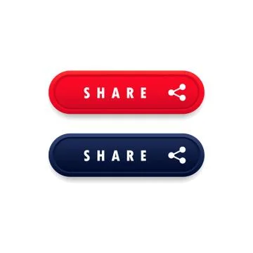 Share button. Social media user concept. Vector on isolated white background. Stock Illustration