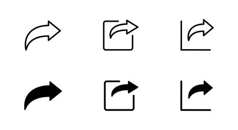 Share button vector icon. Publish button. Social media interface symbol. Li.. Stock Illustration
