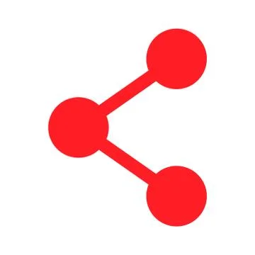 Share click button internet icon isolated. Vector illustration banner Illustrazione stock