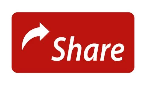 Share click button internet icon isolated. Vector illustration banner Stock Illustration