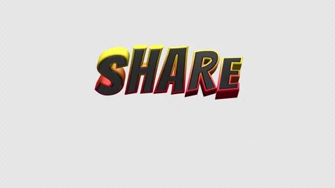 Share Comic Title Loop On Alpha Video stock 304266411