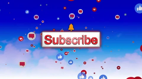 Like Share Comment Subscribe Icons with Text Stock Footage 250144972