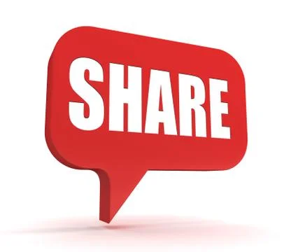 Share concept 3d illustration Stock Illustration