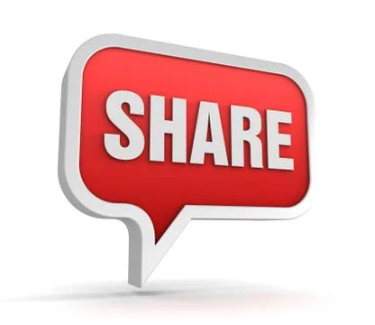 Share concept 3d illustration Stock Illustration