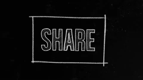 Share concept written on blackboard Stock Footage 145704336