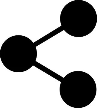Share connection networking social media icon Stock Illustration