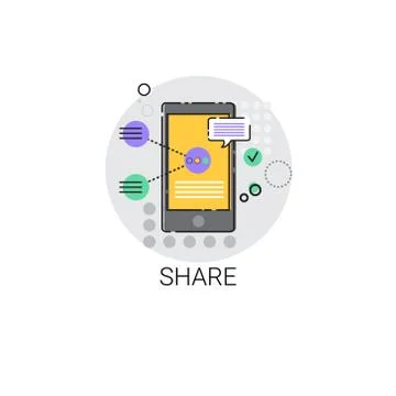 Share Data Cloud Computing Database Storage Services Web Icon Stock Illustration