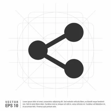Share data icon Stock Illustration