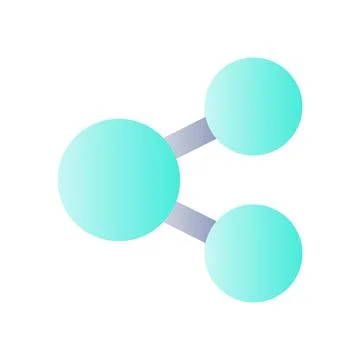 Share flat gradient color ui icon 스톡 일러스트