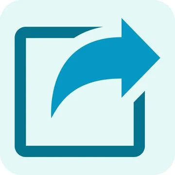 Share flat icon. Stock Illustration