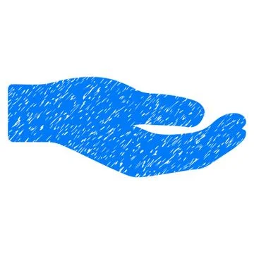 Share Hand Grainy Texture Icon Illustrazione stock