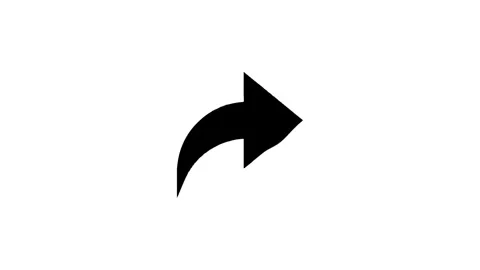 Share icon animation morphs into right arrow Stock Footage 327761516