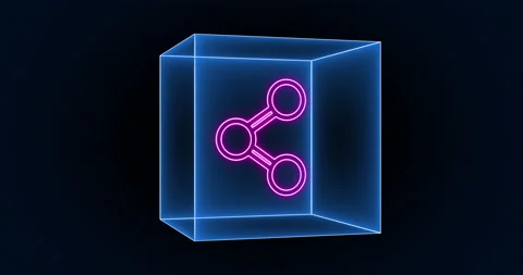 Share icon Box 02 Stock Footage 231240410
