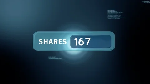 Share icon button Stock Footage 107677350