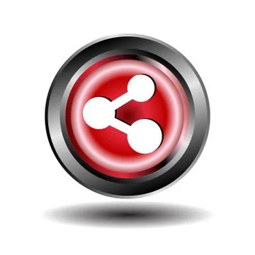 Share icon button sign vector Stock Illustration