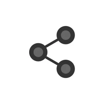 Share icon. Connection vector sign. Vector illustration. Flat design style. Stock-Illustration