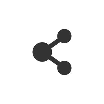 Share icon flat Stock Illustration