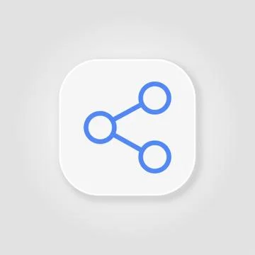 Share icon isolated on a gray background Illustration