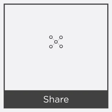 Share icon isolated on white background Stock Illustration