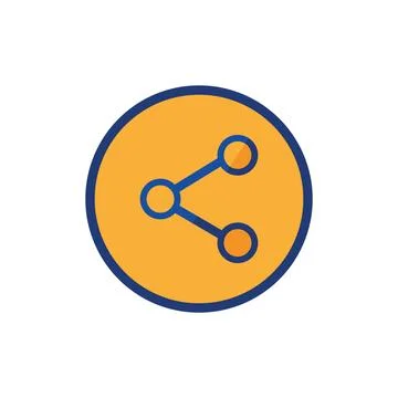 Share Icon Logo Design Element Stockillustratie