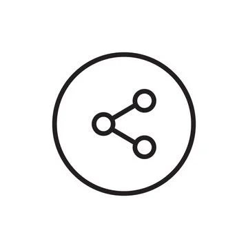 Share Icon Logo Design Element Stockillustratie