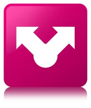 Share icon pink square button Stock Illustration