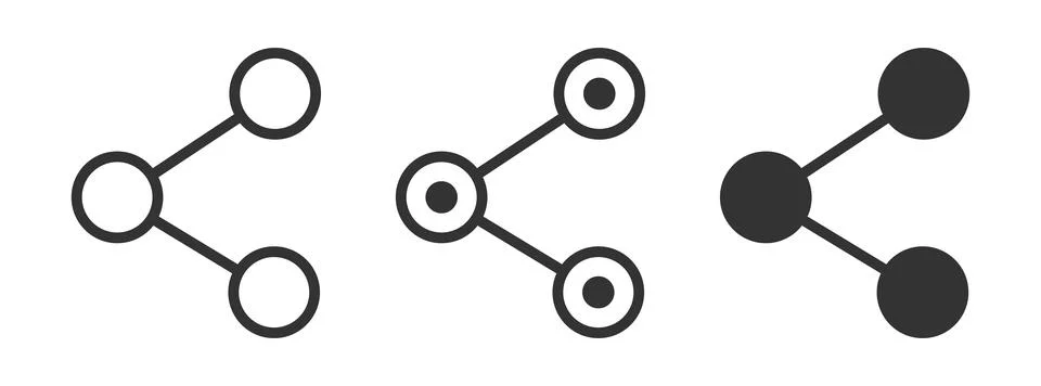 Share icon. Send data illustration symbol. Sign app button vector. Stock Illustration