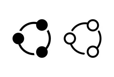 Share icon set. Sharing vector icon Stock Illustration