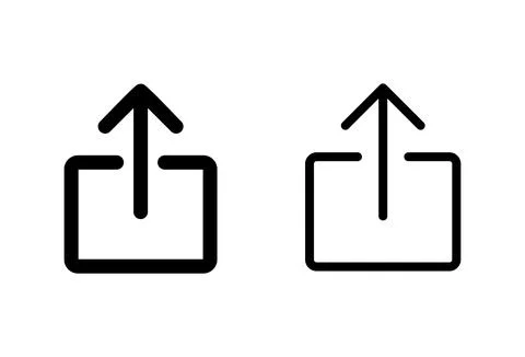 Share icon set. Sharing vector icon Illustrazione stock